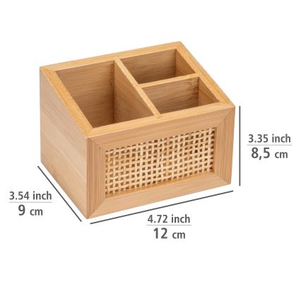 WENKO 25600100 - Organizer ALLEGRE 12x9 cm brun