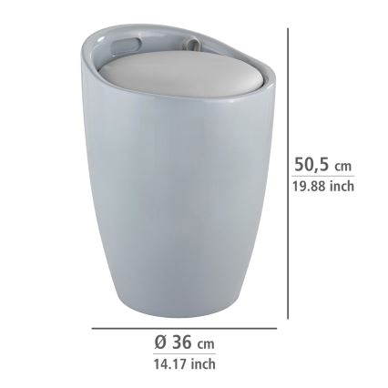 WENKO 25625100 - Pall CANDY 36x50,5 cm grå/svart