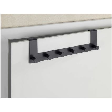 WENKO 25653100 - Kroklist CELANO 39x11 cm svart