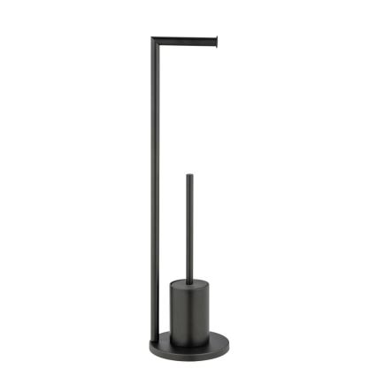 WENKO 25675100 - Toalettsats FERLA 18x69,5 cm svart
