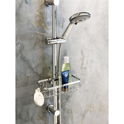 WENKO 25678100 - Korg FLORESTA 24x14 cm silverfärgad