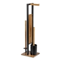 WENKO 25784100 - WC-set RIVALTA 18x70 cm brun/svart