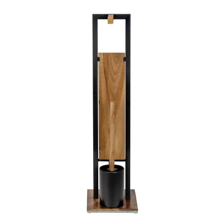 WENKO 25784100 - WC-set RIVALTA 18x70 cm brun/svart