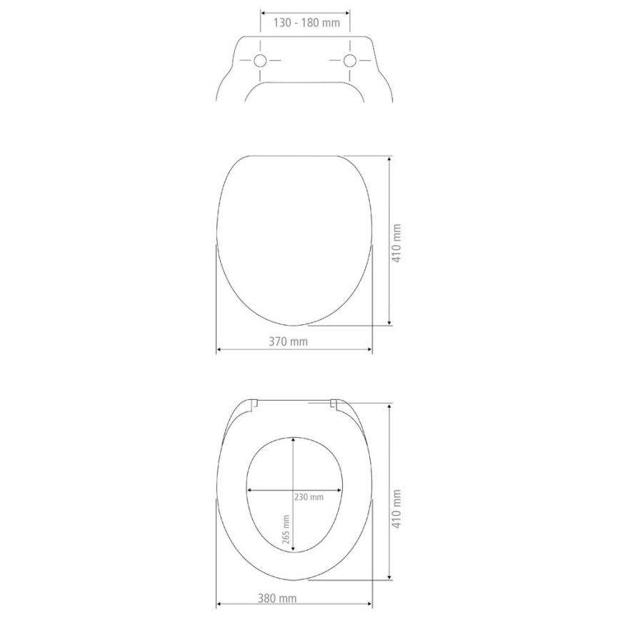 WENKO 25792100 - Toalettsits PRIMA 37x41 cm gul/silver