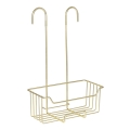 WENKO 25937100 - Duschkorg MILO 25 x 36 cm, rostfritt stål/guld/genomskinlig