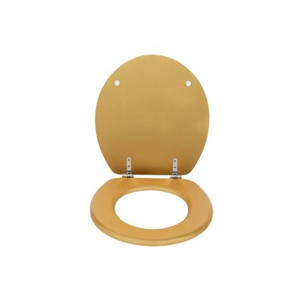 WENKO 26010100 - WC-sits ALDENO 37x41 cm guld/silver