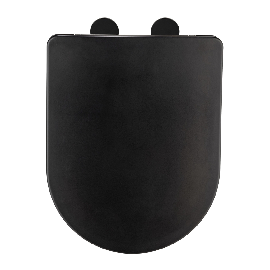 WENKO 26029100 - Toalettsits GALATI 46x36 cm svart