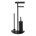 WENKO 26060100 - WC-set COSENZA 32,5x72 cm svart