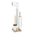 WENKO 26214100 - WC-set RIVALTA 18x70 cm brun/vit