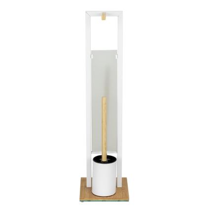 WENKO 26214100 - WC-set RIVALTA 18x70 cm brun/vit