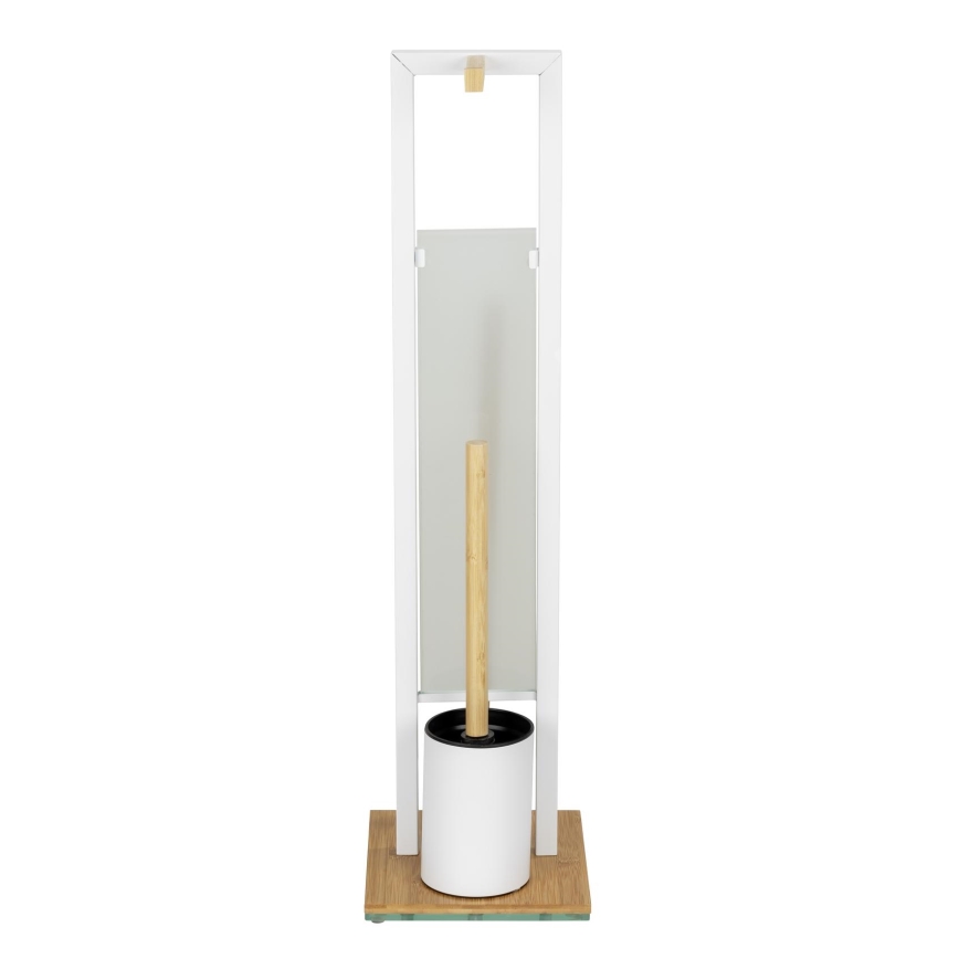 WENKO 26214100 - WC-set RIVALTA 18x70 cm brun/vit
