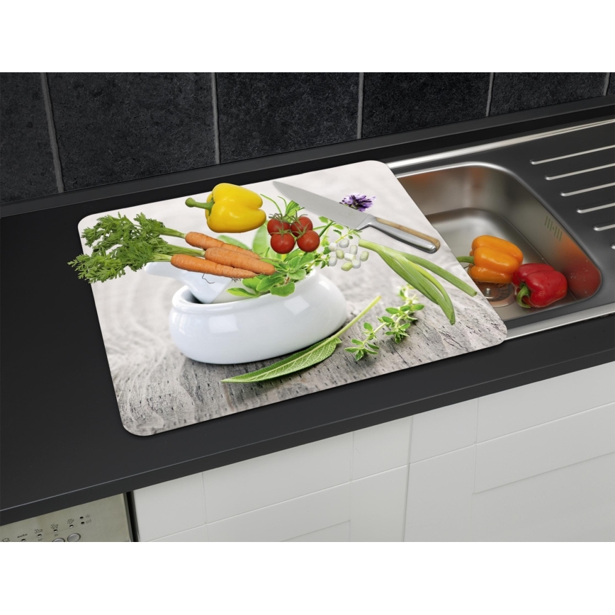 WENKO 2712940500 - Täckplatta för livsmedel 56x50 cm flerfärgad/transparent