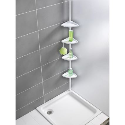 WENKO 3201010100 - Hörnelement COMPACT 26x195 cm vit