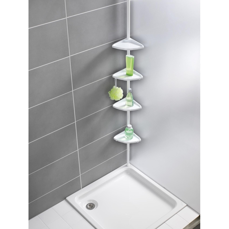 WENKO 3201010100 - Hörnelement COMPACT 26x195 cm vit