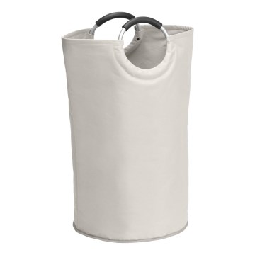 WENKO 3440001100 - Tvättkorg STONE 38x72 cm beige/silver/svart