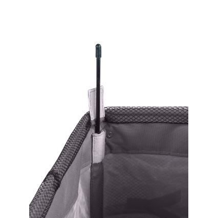 WENKO 3450112100 - Tvättkorg QUADRO 40x60 cm grå/svart