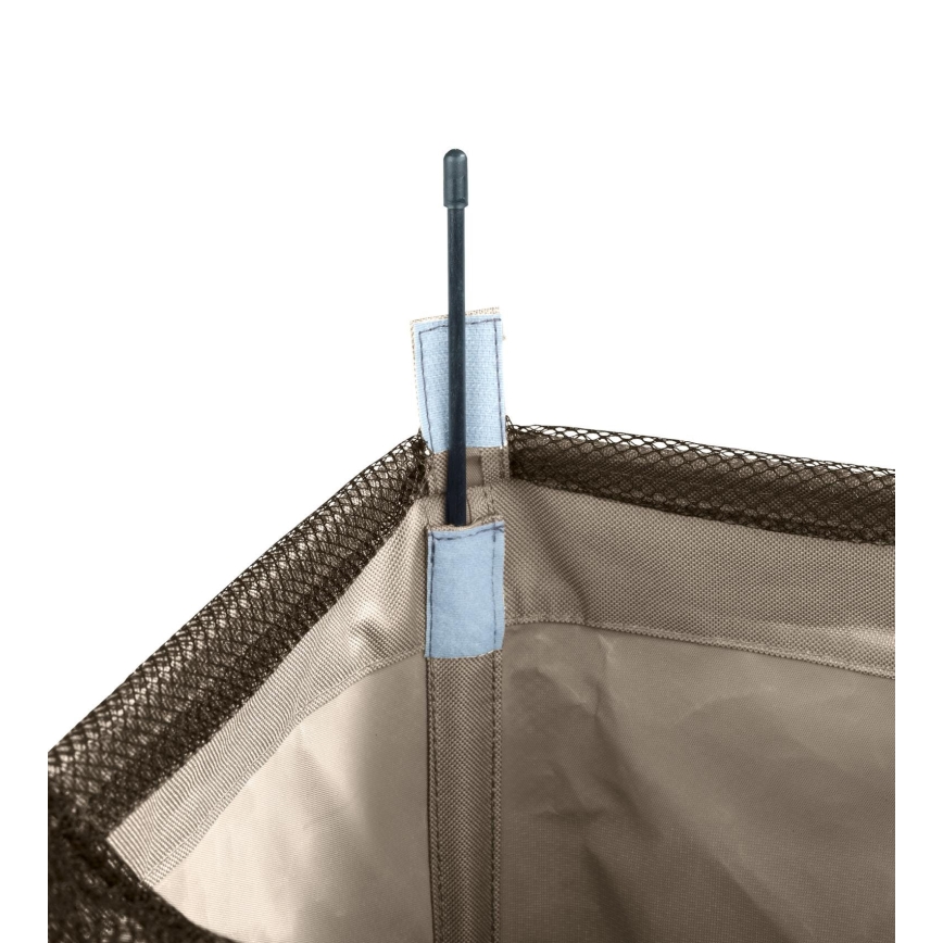 WENKO 3450113100 - Tvättkorg CORNO 18,5x60 cm beige/svart