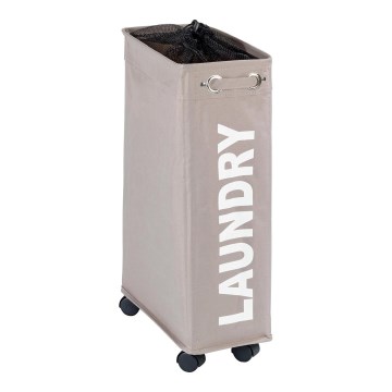 WENKO 3450117100 - Tvättkorg CORNO 18,5x60 cm beige/svart