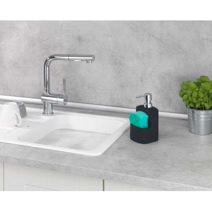 WENKO 3620117800 - Tvålpump FESTIVAL 10x18 cm svart