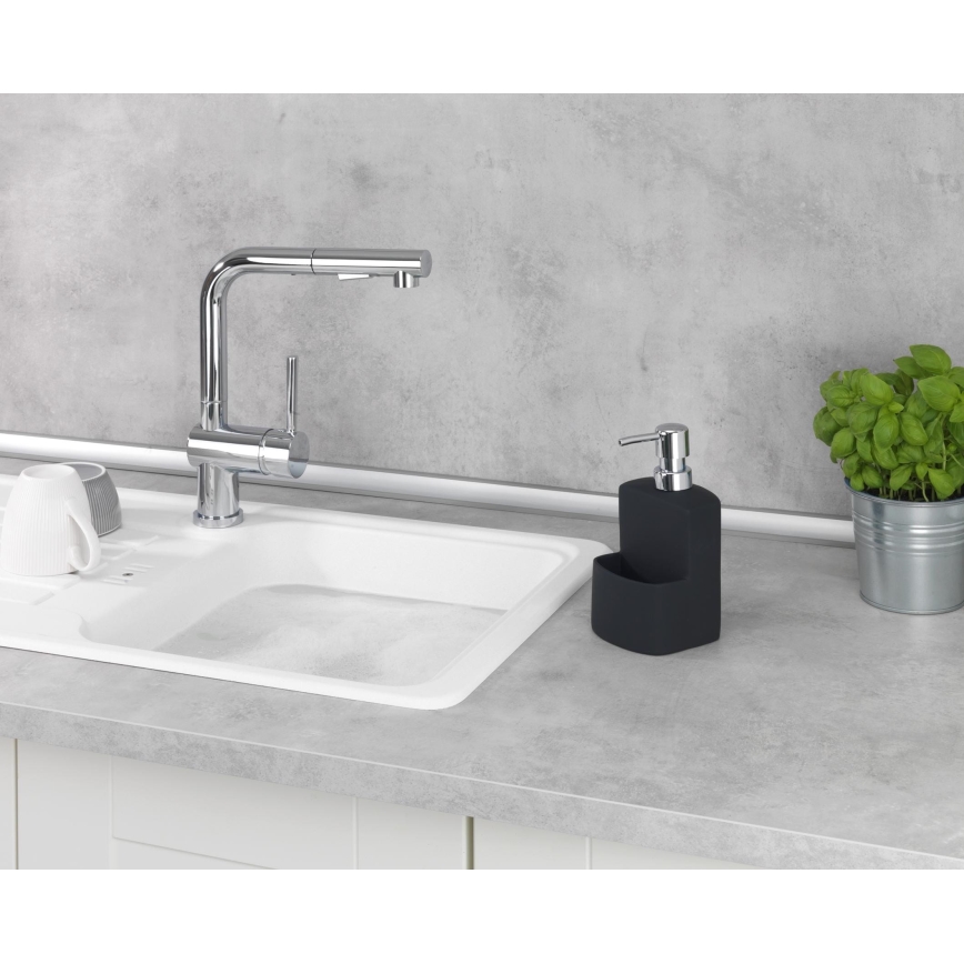 WENKO 3620117800 - Tvålpump FESTIVAL 10x18 cm svart