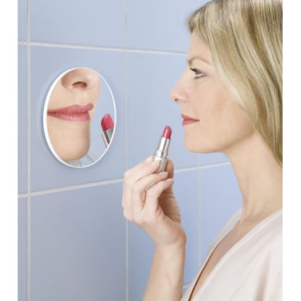 WENKO 3660010100 - Sminkspegel 12x12 cm, polerat krom