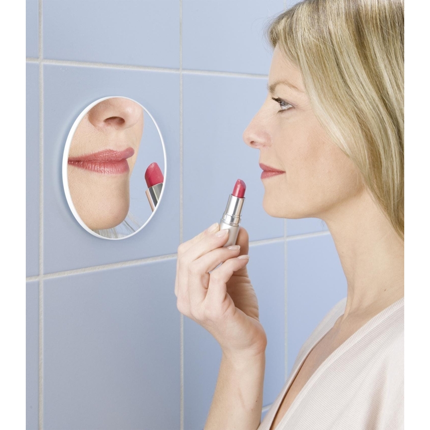 WENKO 3660010100 - Sminkspegel 12x12 cm, polerat krom