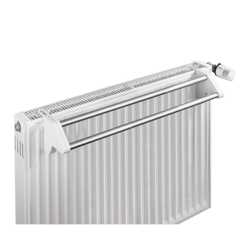 WENKO 3702100 - Handdukshängare 13x11,5 cm silver/vit