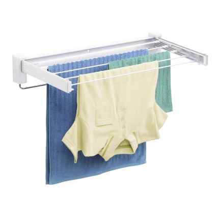 WENKO 3770013100 - Torkställ BUTTERFLY 70x13,5 cm silver/vit