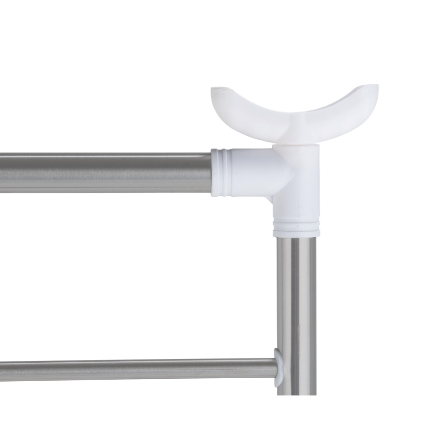 WENKO 3772020100 - PROFI-torkställ 65x150 cm i rostfritt stål/silver/vit