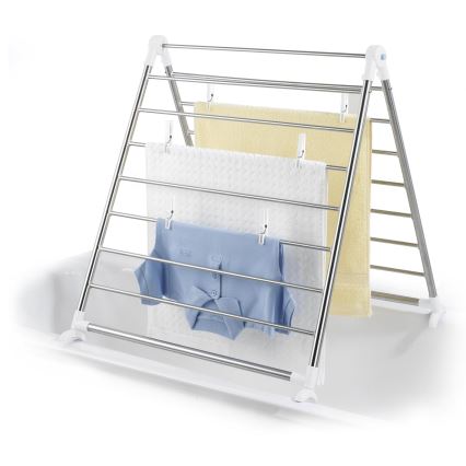 WENKO 3772020100 - PROFI-torkställ 65x150 cm i rostfritt stål/silver/vit