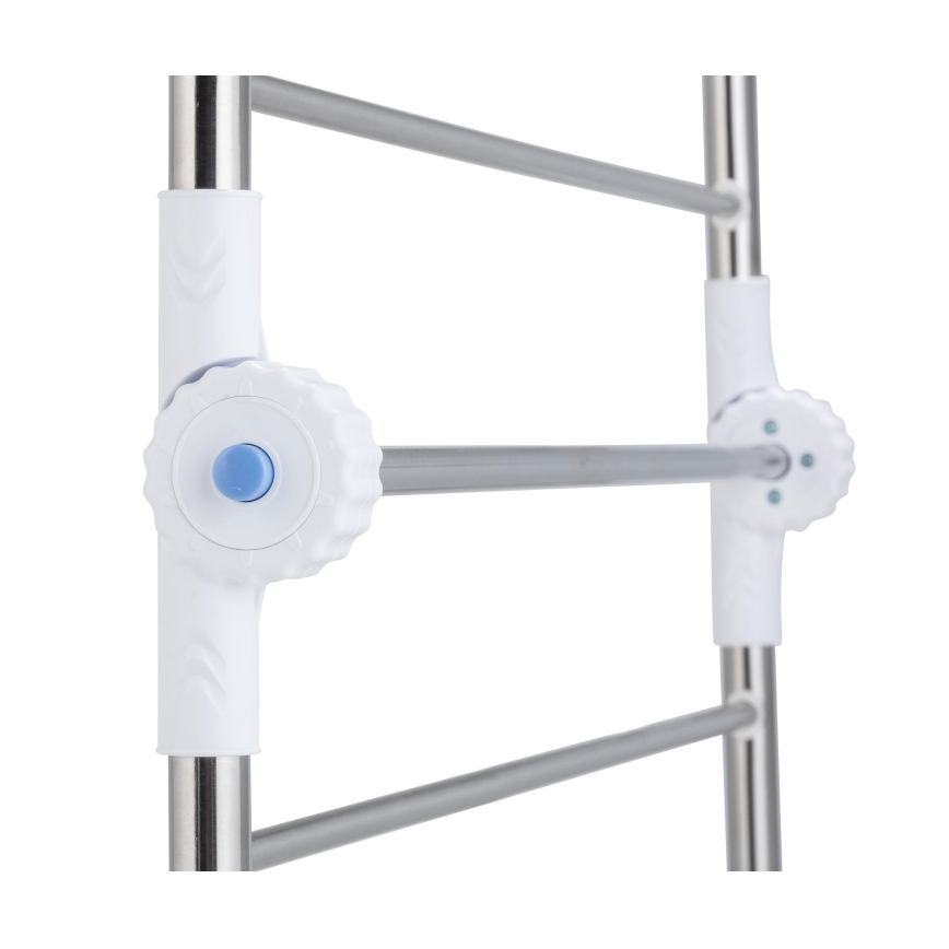 WENKO 3772020100 - PROFI-torkställ 65x150 cm i rostfritt stål/silver/vit