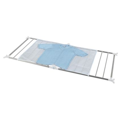 WENKO 3772020100 - PROFI-torkställ 65x150 cm i rostfritt stål/silver/vit