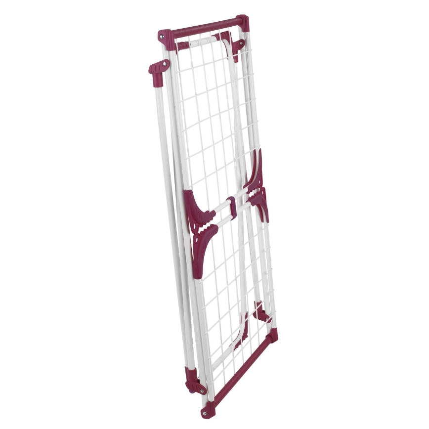 WENKO 3774021100 - Torkställ SUMMER DRY 153x76 cm vit/rosa