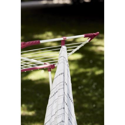 WENKO 3774021100 - Torkställ SUMMER DRY 153x76 cm vit/rosa