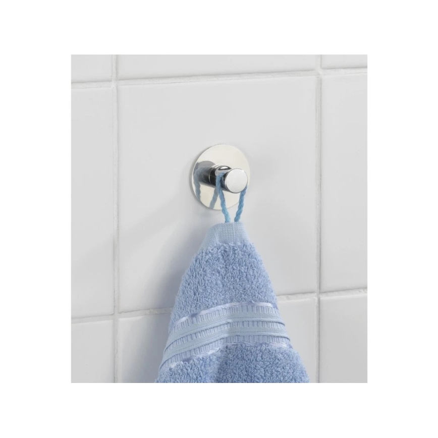 WENKO 4466420100-Krok SAVONA 5x2 cm rostfritt stål/silverfärgad