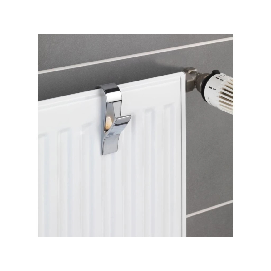 WENKO 4468162100-Krokar 2,5x10,5 cm polerad krom