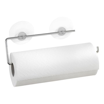WENKO 53130100 - Hållare för kökshanddukar STATIC-LOC 30x8,5 cm silver/genomskinlig