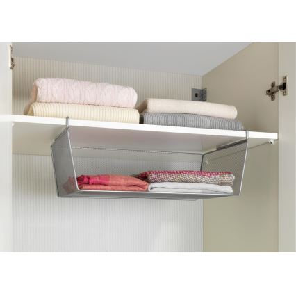 WENKO 53143100 - Korg 49x28 cm silverfärgad