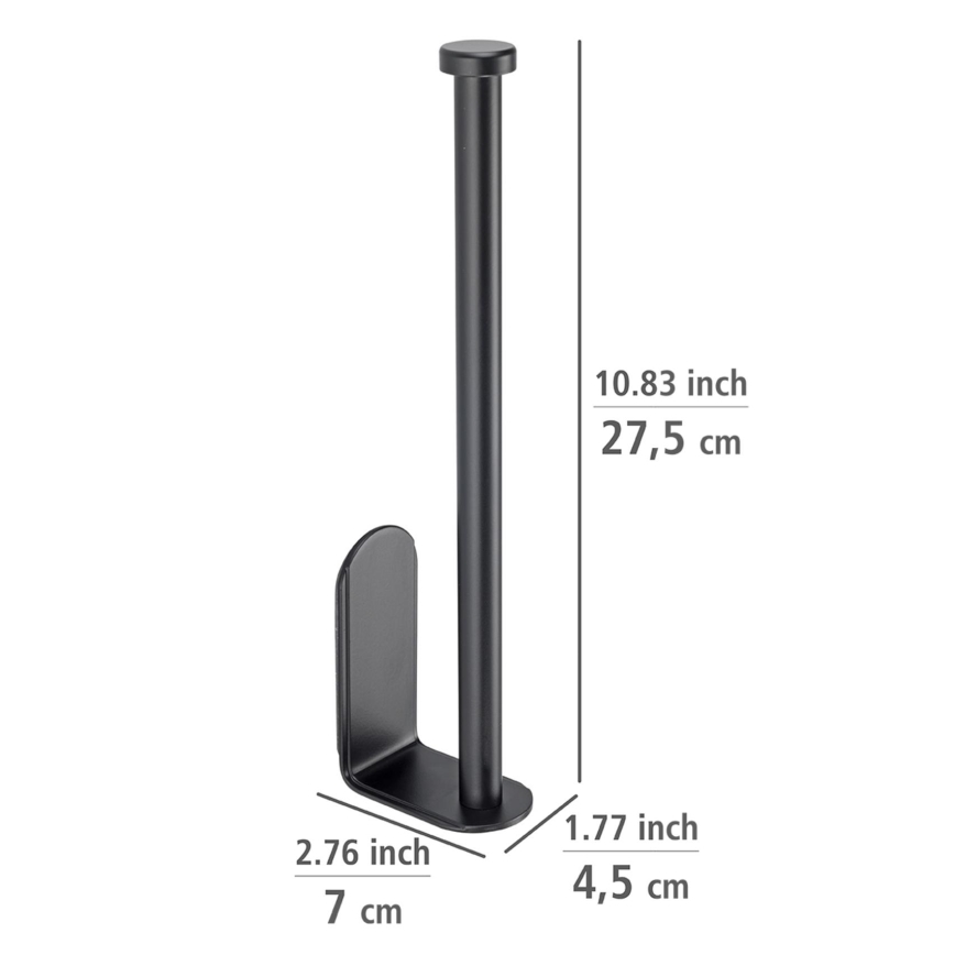WENKO 53214100 - Rullhållare NIO 27,5x7 cm svart