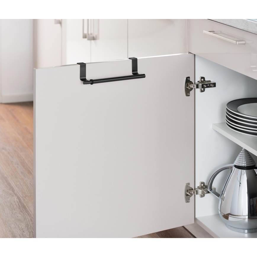 WENKO 53247100 - Handdukshållare 36-60 cm rostfritt stål/svart