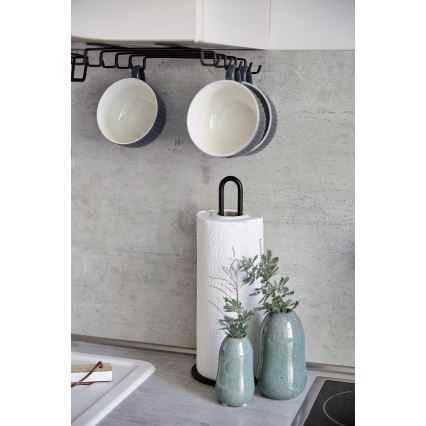 WENKO 53256100 - Kökshanddukshållare 12,5x32,5 cm svart