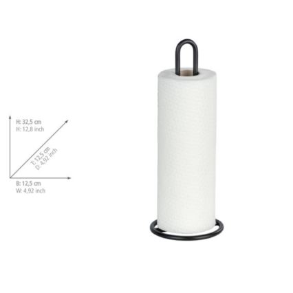 WENKO 53256100 - Kökshanddukshållare 12,5x32,5 cm svart