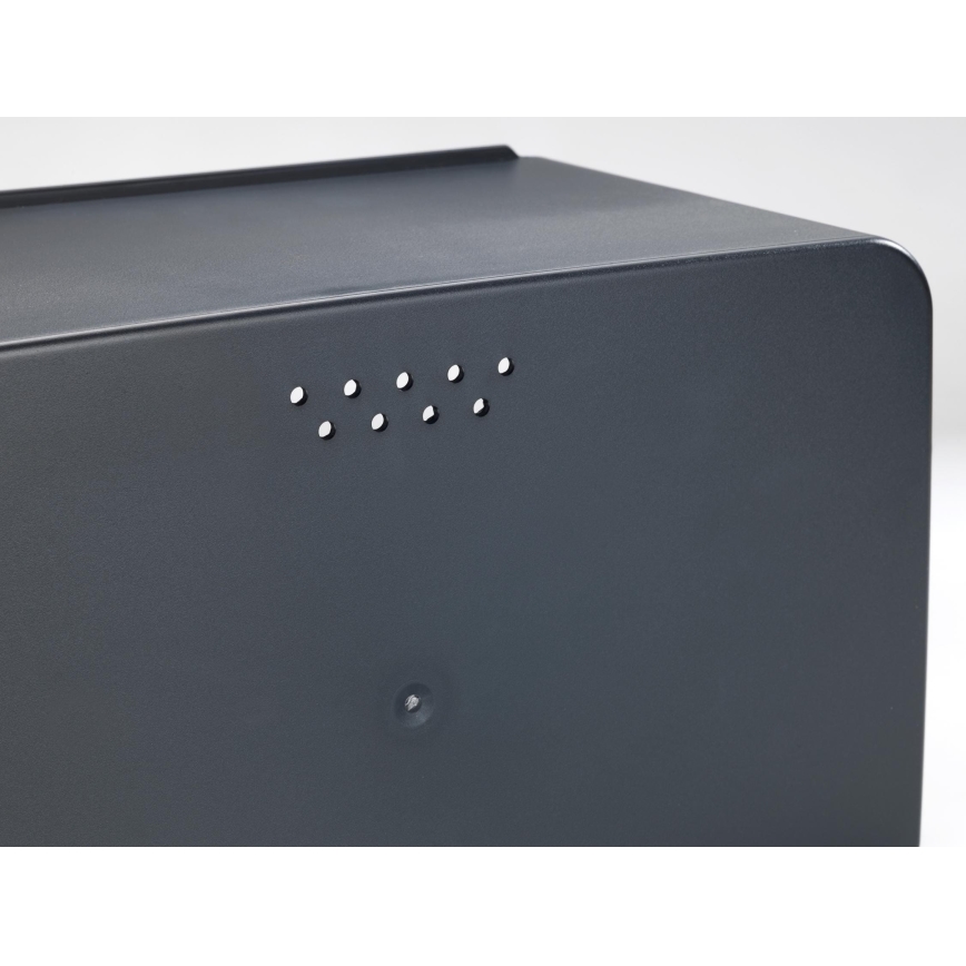 WENKO 54098100 - Brödlåda KUBO 35x26,5 cm svart/brun