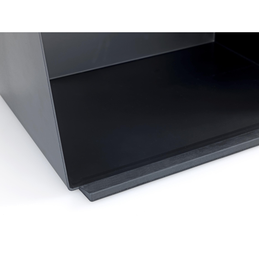 WENKO 54098100 - Brödlåda KUBO 35x26,5 cm svart/brun