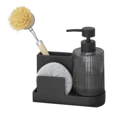 WENKO 54654100 - Förvaringsorganiserare PINA 16x17 cm svart