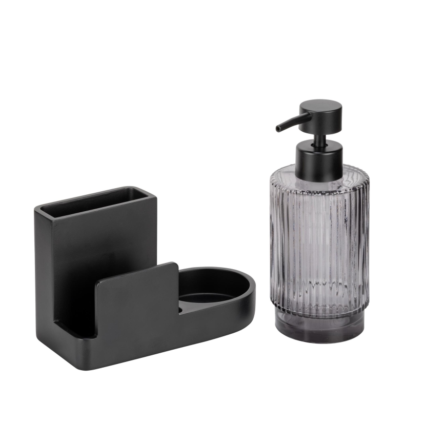 WENKO 54654100 - Förvaringsorganiserare PINA 16x17 cm svart