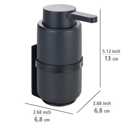 WENKO 54657100 - Tvåldispenser WOYA 250 ml svart