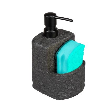 WENKO 54667100 - Tvålpump FESTIVAL 10,5x18 cm svart