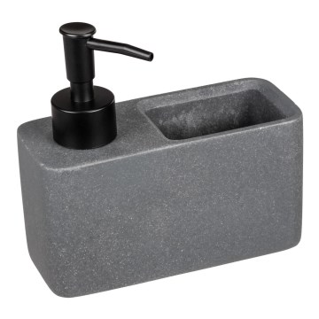 WENKO 54669100 - Tvåldispenser RESA 14,5x14,3 cm grå/svart