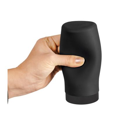 WENKO 54675100 - Tvåldispenser EASY SQUEEZ-E 6x14 cm svart